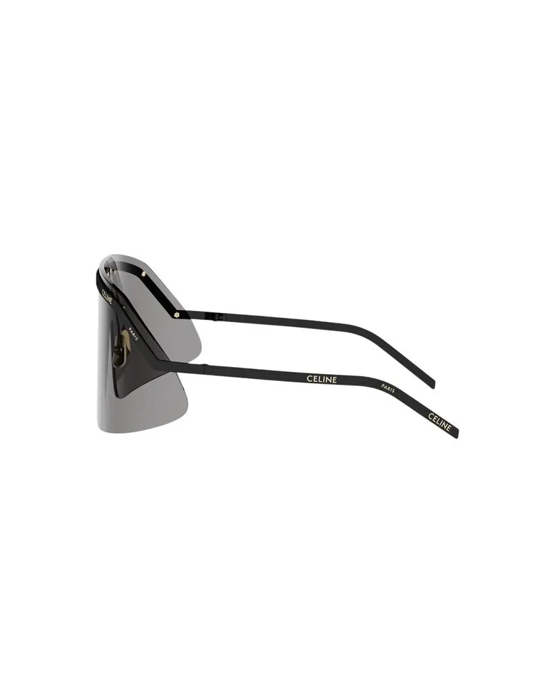Celine CL40350U Shield Frame Sunglasses — Black Black