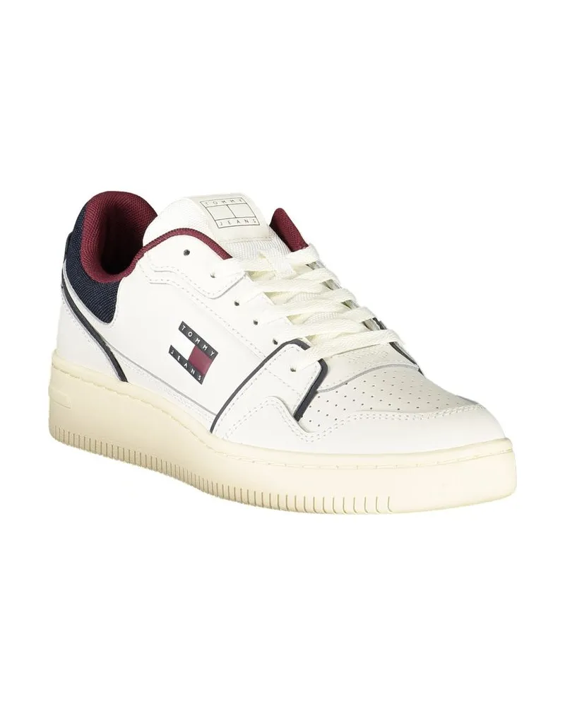 Tommy Hilfiger Colorblock Leather Sneaker — White White