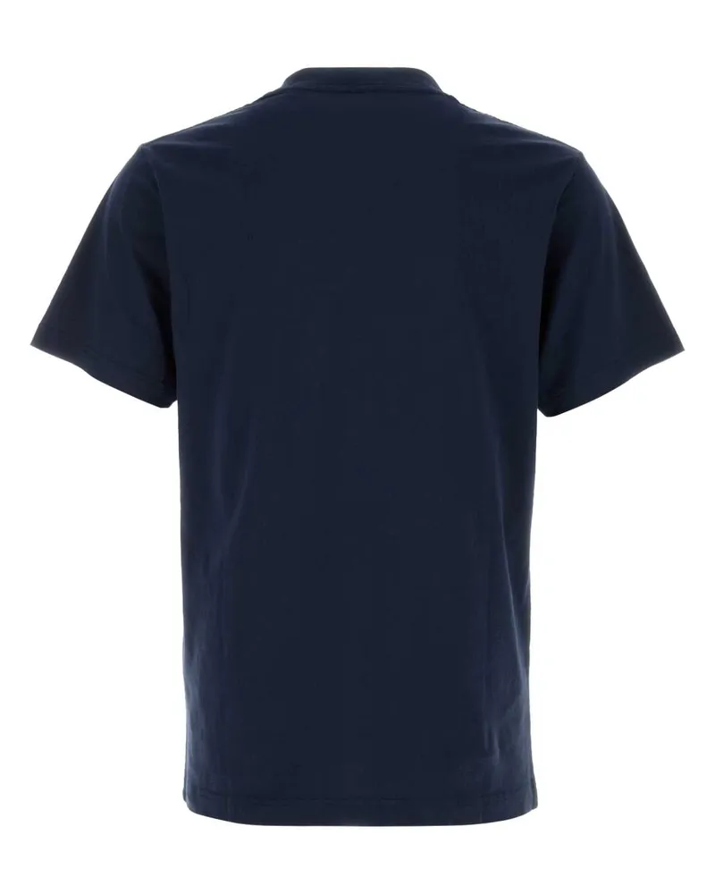 SPORTY & RICH Men's Navy Blue Cotton T-Shirt Darknavy Exterior Navy