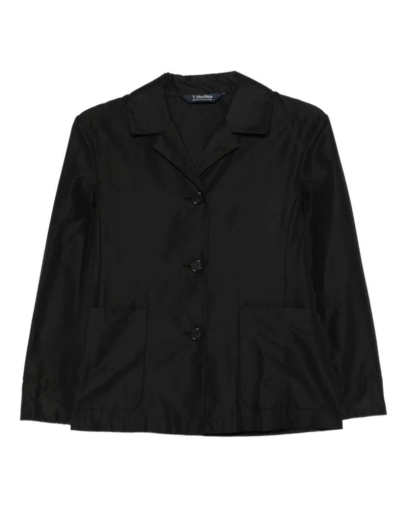 Max Mara Women's Blazer Nina Black Cotton Jacket Black