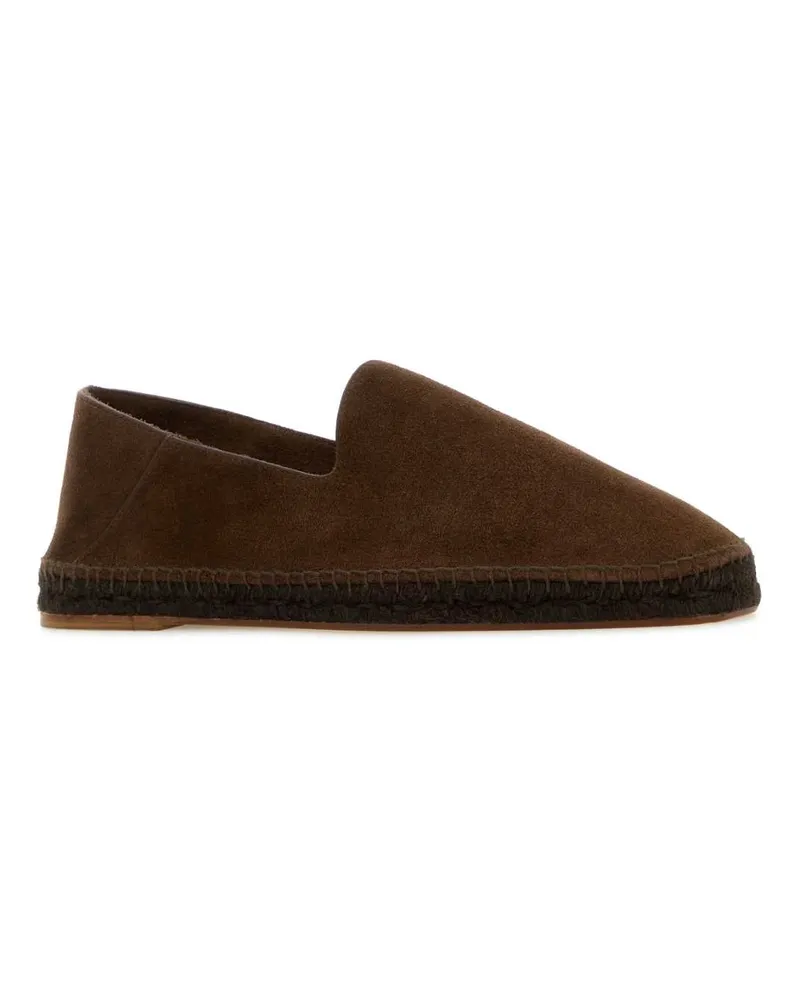 Castañer Men's Chocolate Suede Peter Espadrilles Marron Choc. Espadrillas Brown
