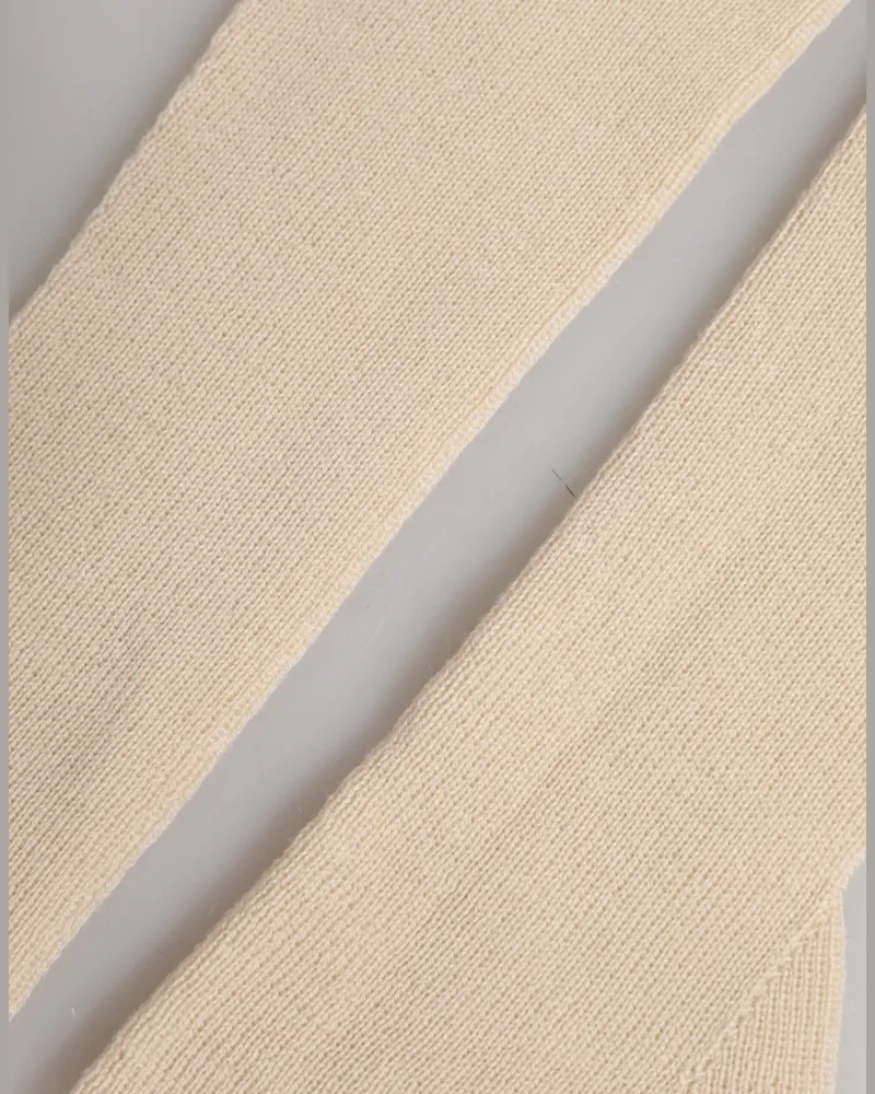 Dolce & Gabbana Beige Wool Fingerless Elbow Length Women Gloves Beige