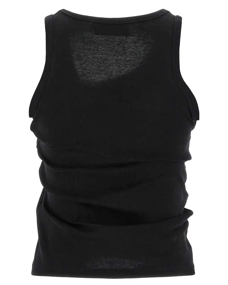 COPERNI Metal Emoji-Embellished Cotton Tank Top — Black Black