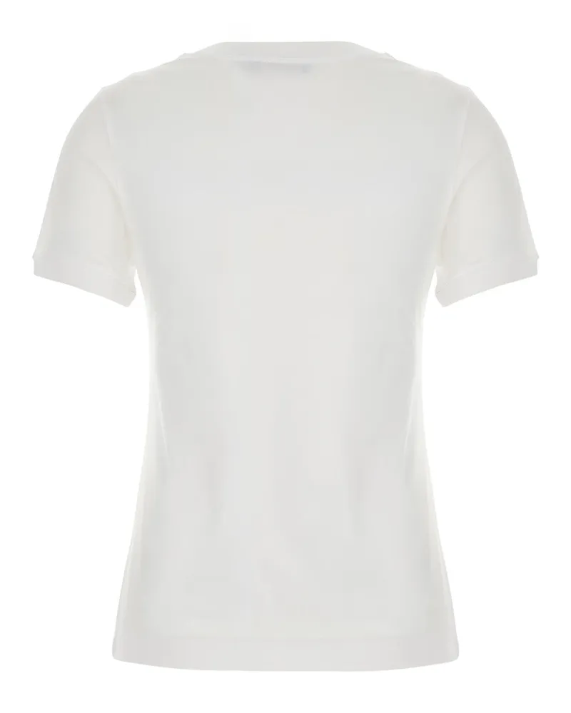 Dolce & Gabbana Women's Cotton Logo Patch T-Shirt White T-Shirts & Jerseys White