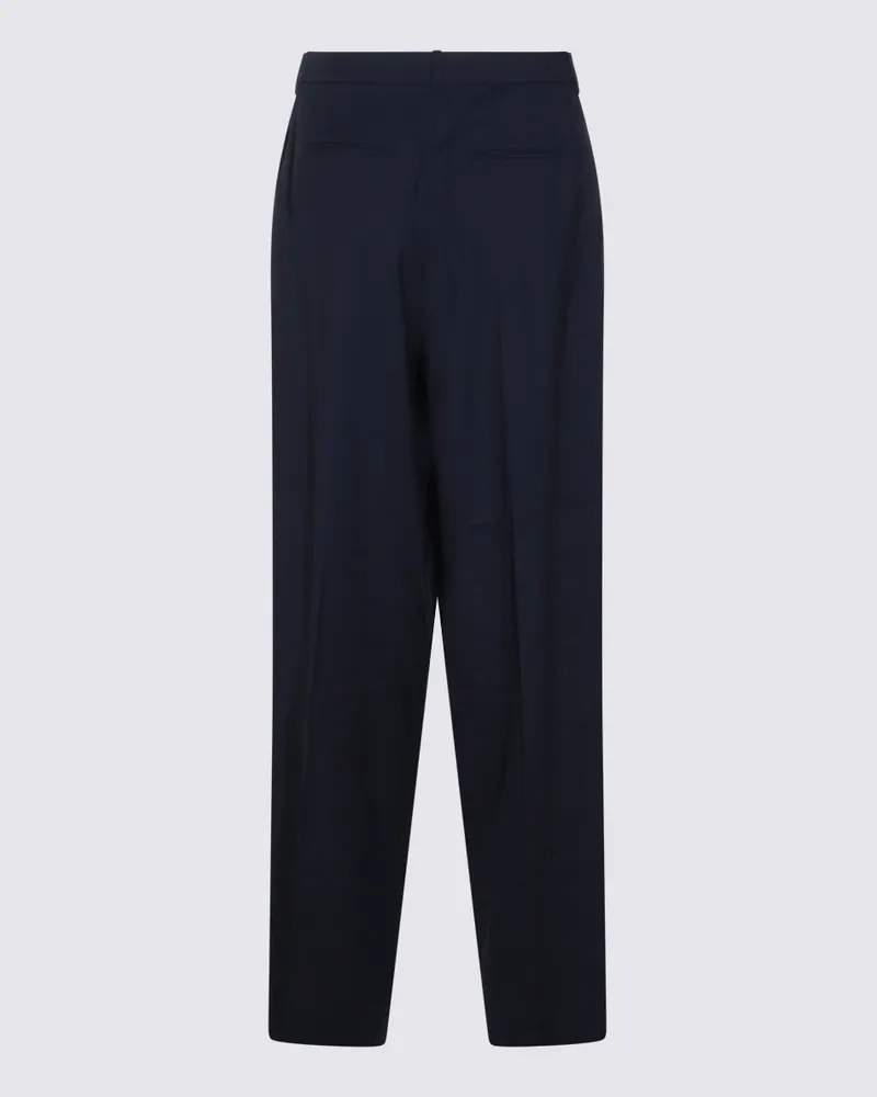 Aya Muse Women's Trousers Navy Wool Sp Navy