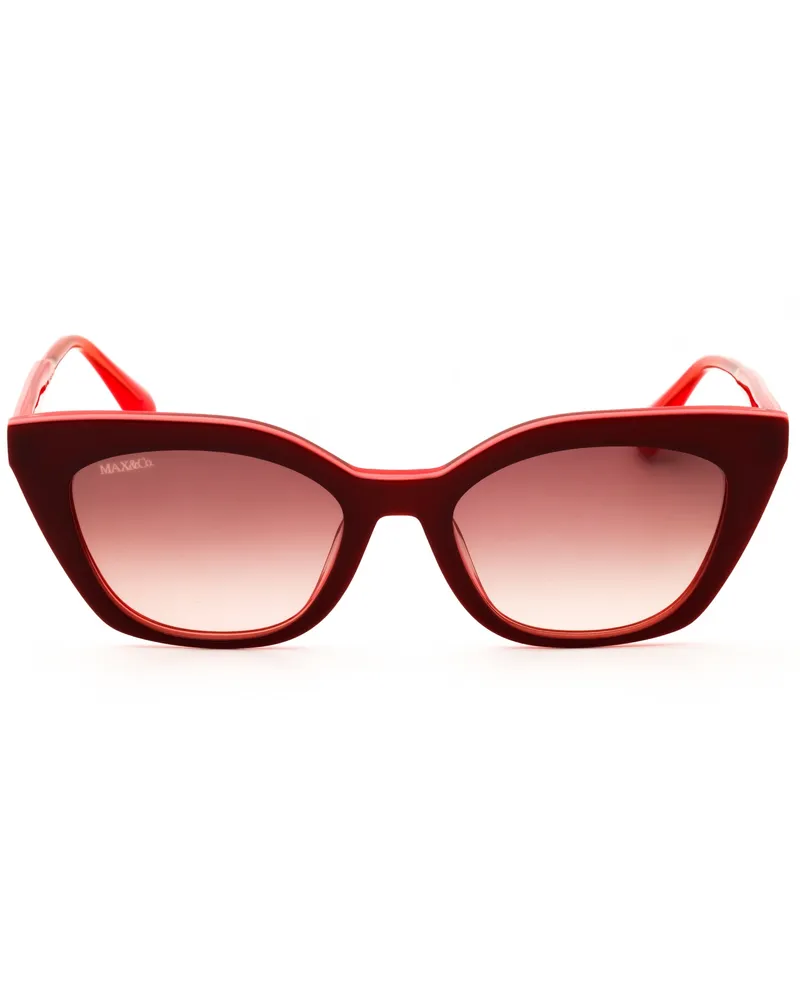 MAX&Co. Women's Mo0002 Sunglasses Bordeaux Burgundy