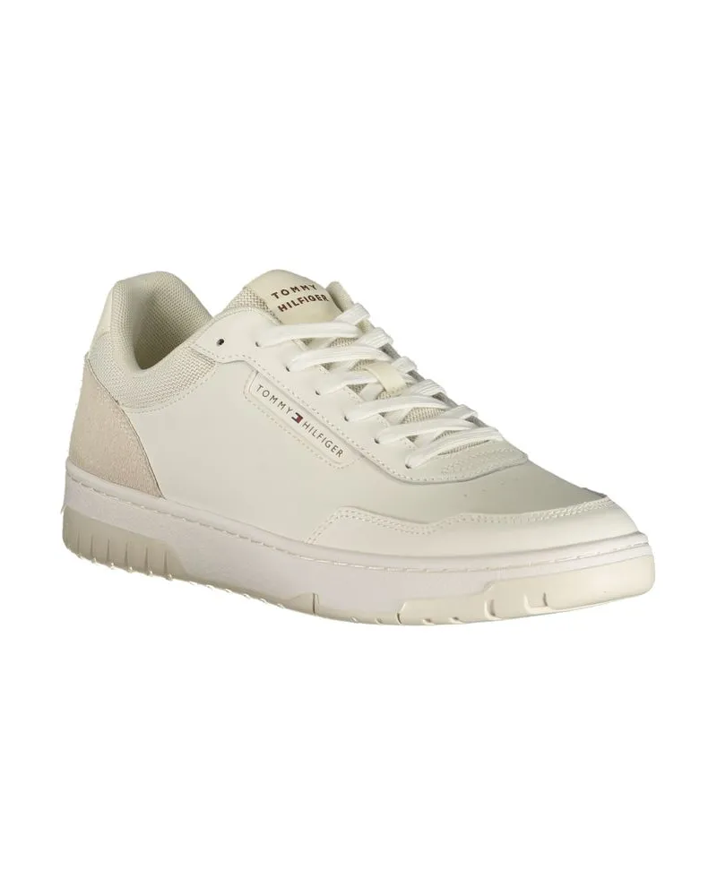 Tommy Hilfiger Mixed-Material Sneaker — White White