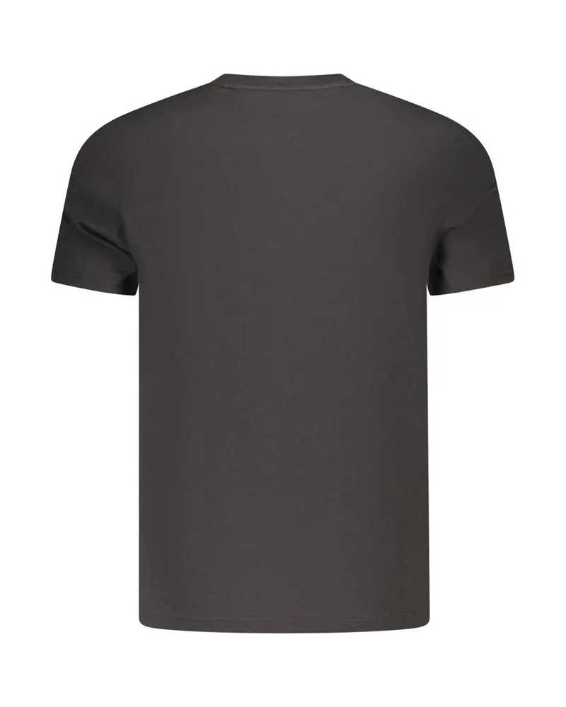 Tommy Hilfiger Logo-Embroidered Cotton T-Shirt — Black Black