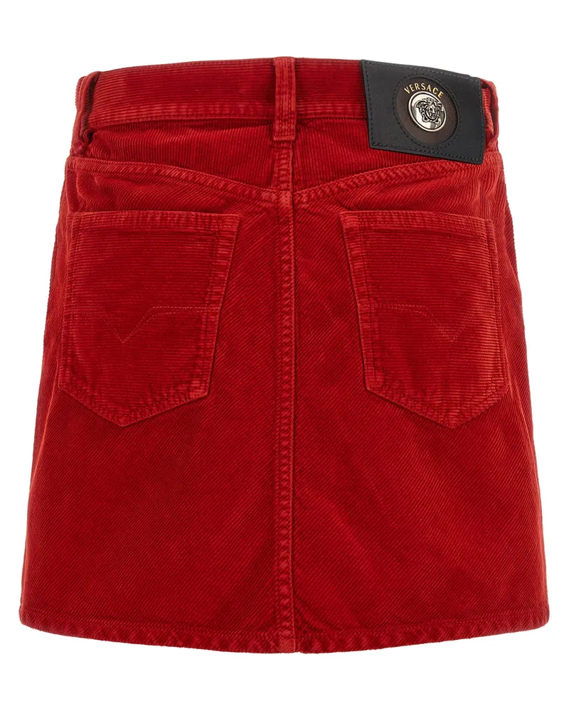 Versace Corduroy Skirt — Red Red