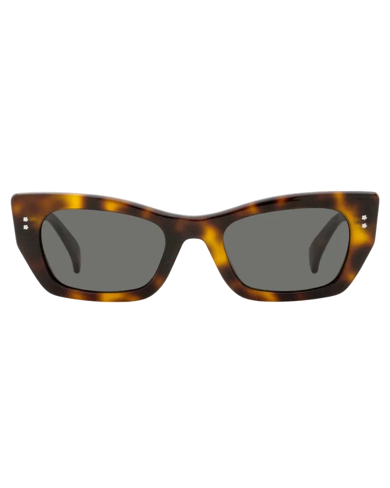 Kenzo Unisex Modern Cat-Eye Sunglasses Kz40162i 53a Havana 51mm Plastic (acetate Brown