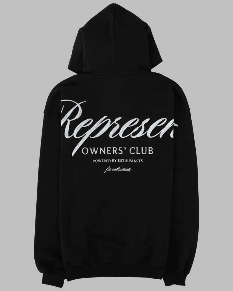 REPRESENT Hooded Hooded Sweatshirt — Black Black