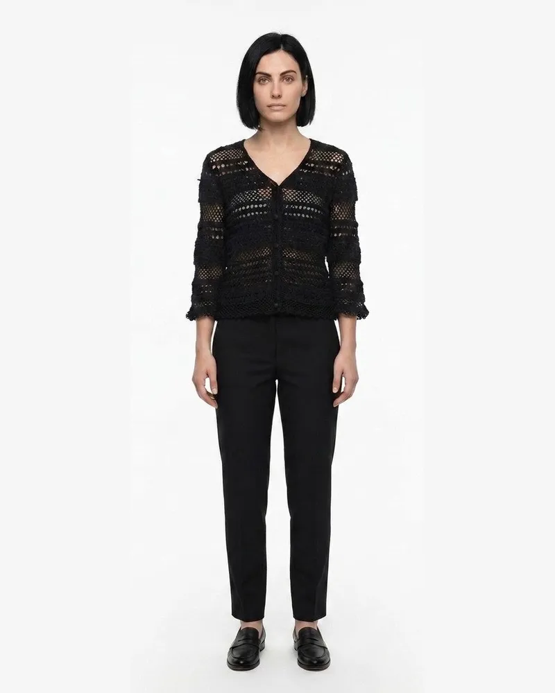 Dolce & Gabbana Women's Black Cotton Cardigan Clothing Black