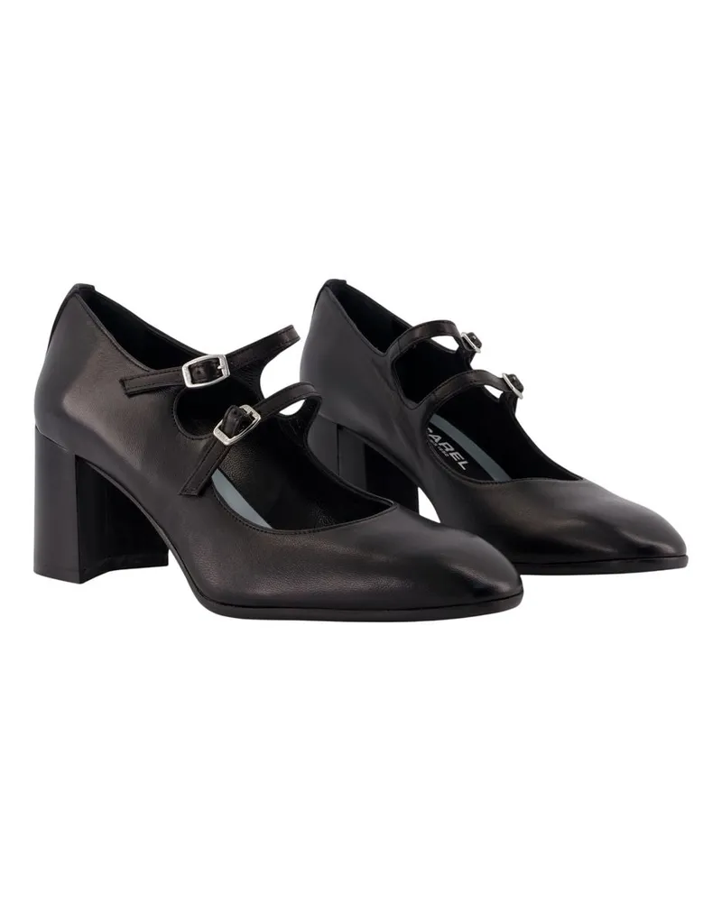 Carel Women's Alice Flex Pumps -  Leather Black Shoes Black