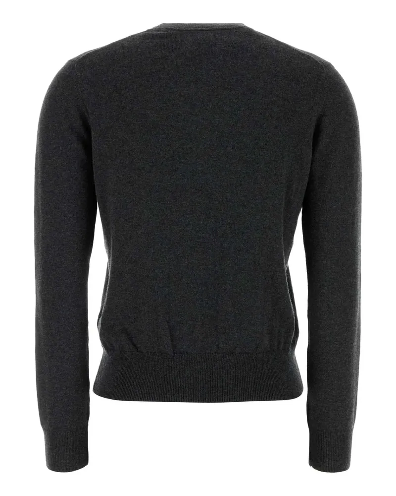 Étoile Isabel Marant Women's Charcoal Cotton Blend Lanta Sweater Anthracite-Black Maglieria Anthracite/black Gray