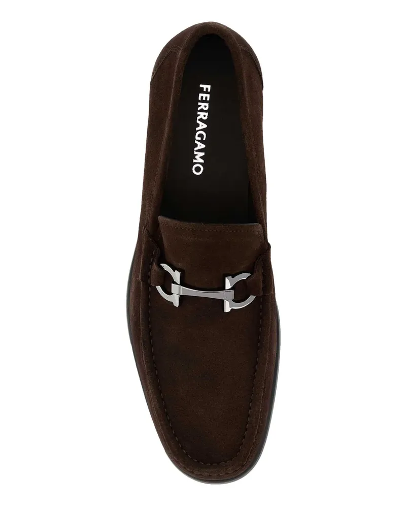 Ferragamo Barktmoro Mocassini Loafers Brown