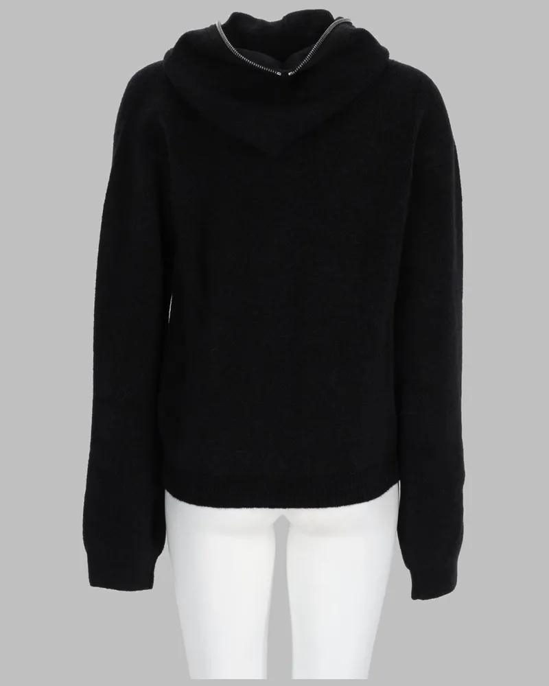 Rick Owens Alpaca-blend knit Jacket — Black Black