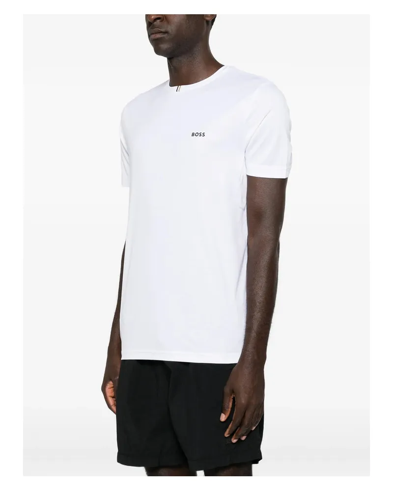 HUGO BOSS Cotton Crew Neck T-Shirt — White White