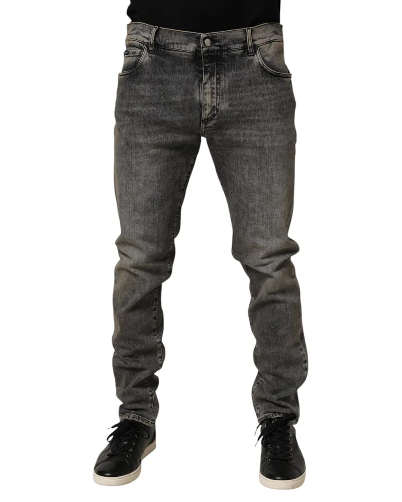 Dolce & Gabbana Cotton Stretch Jeans — Gray Gray