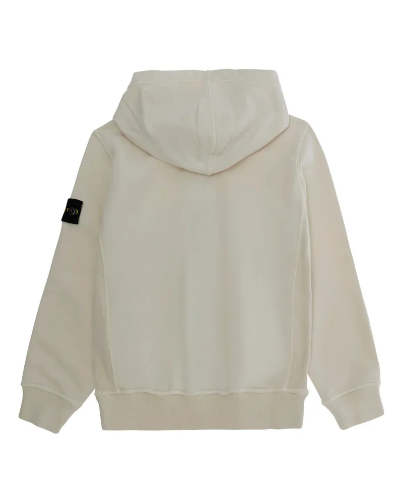 Stone Island Cotton Jersey Hoodie — White White