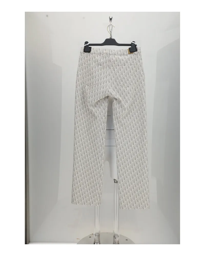 Dior Women's Denim Pants Grey Cotton Jean 