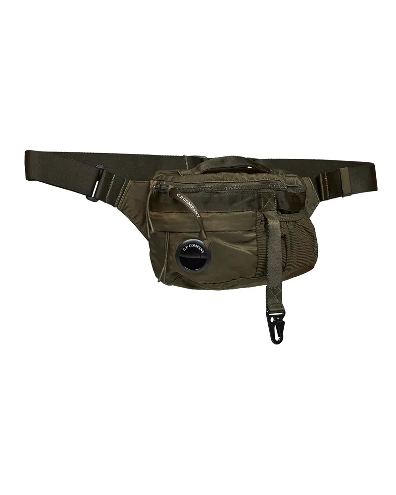 C.P. Company Men's Mini Belt Bag Lens Ivy Green Polyamide Green