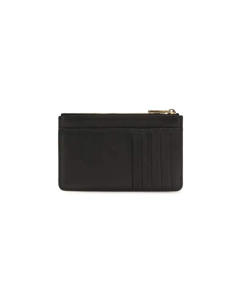 Dolce & Gabbana Women's Black Calf Leather Bos Taurus Wallet Black