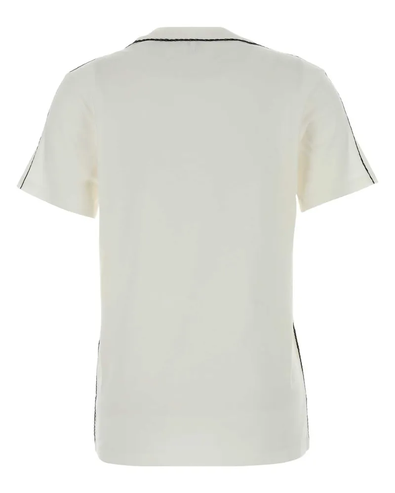 Loewe Women White Cotton T-Shirt Exterior Exterior: T-shirts And Polos White