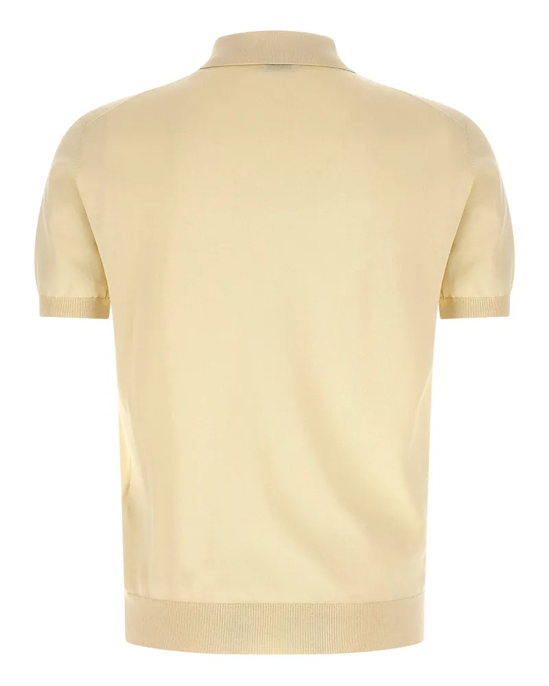 Etro Men Beige Cotton Polo Shirt Beige