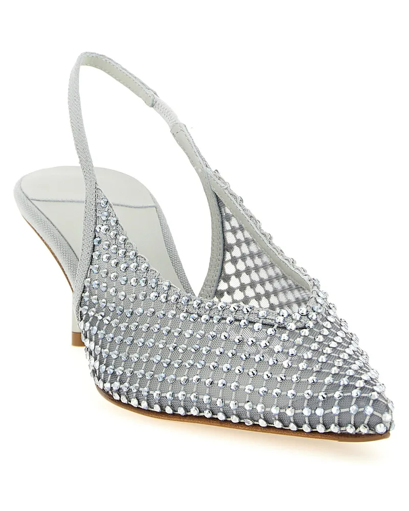 Le Silla Gilda Slingback Heel — Silver Silver