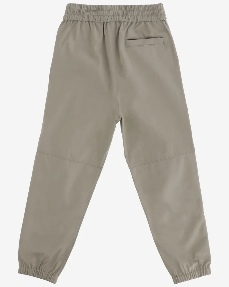 Burberry Boys' Cotton Blend Pants For Kids Grey Lyocell Trousers Gray