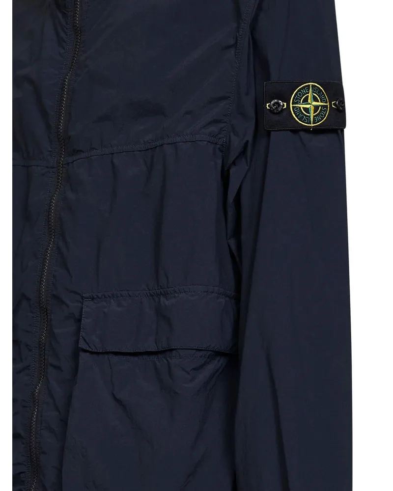 Stone Island Men Jacket Blue Polyamide Blue