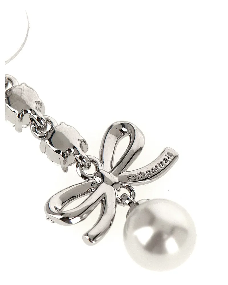 Self-Portrait Earrings — Silver Silver