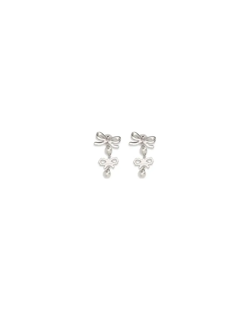 Self-Portrait Women's Silver Brass Earrings Silver
