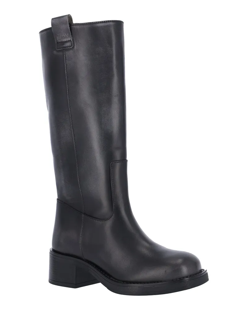 Alohas Women's Cow Leather Boot Black Black