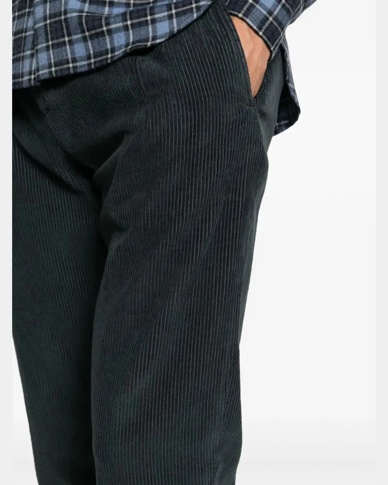 Kiton Men's Corduroy Slim-Cut Trousers Aw23 M Dark