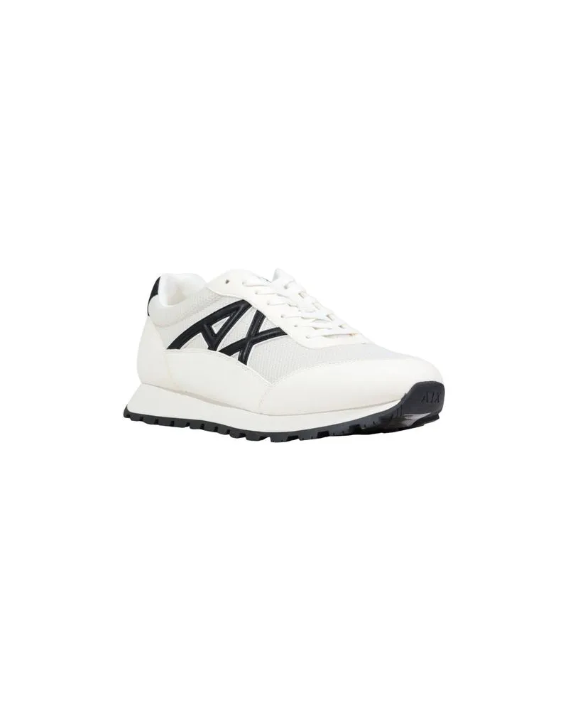 Armani Exchange Polyester Athletic Sneakers — Black Black