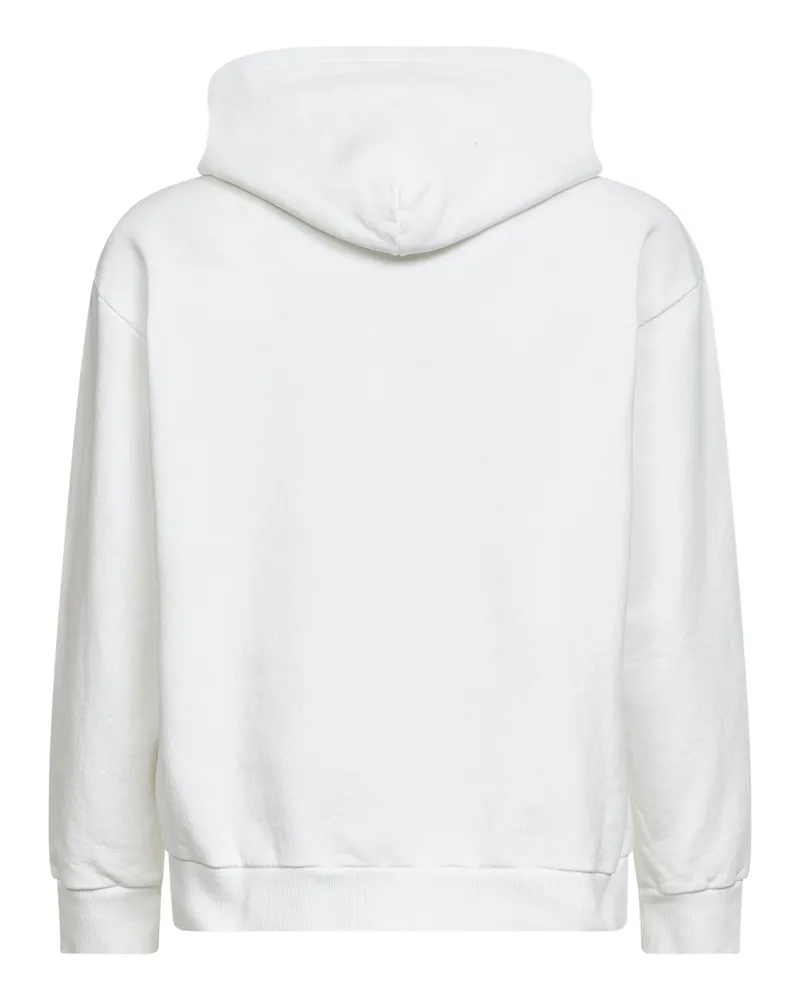 Maison Margiela Men's Jersey Hoodie White Cotton Sweatshirts Sweater White