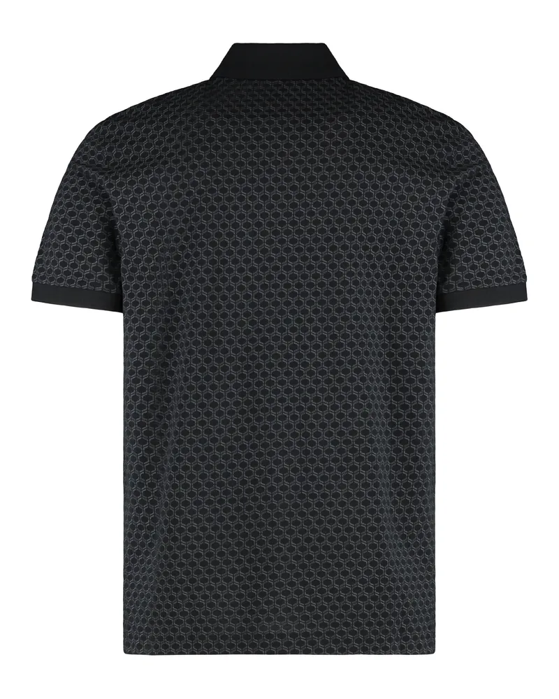 HUGO BOSS Men's Pique Cotton Polo Shirt Black T-shirts And Polos Black
