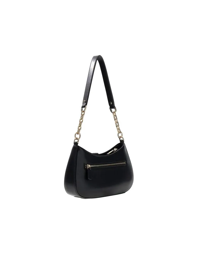 Guess Women's Shoulder Bag Black Polyurethane Shoulder-bags Black