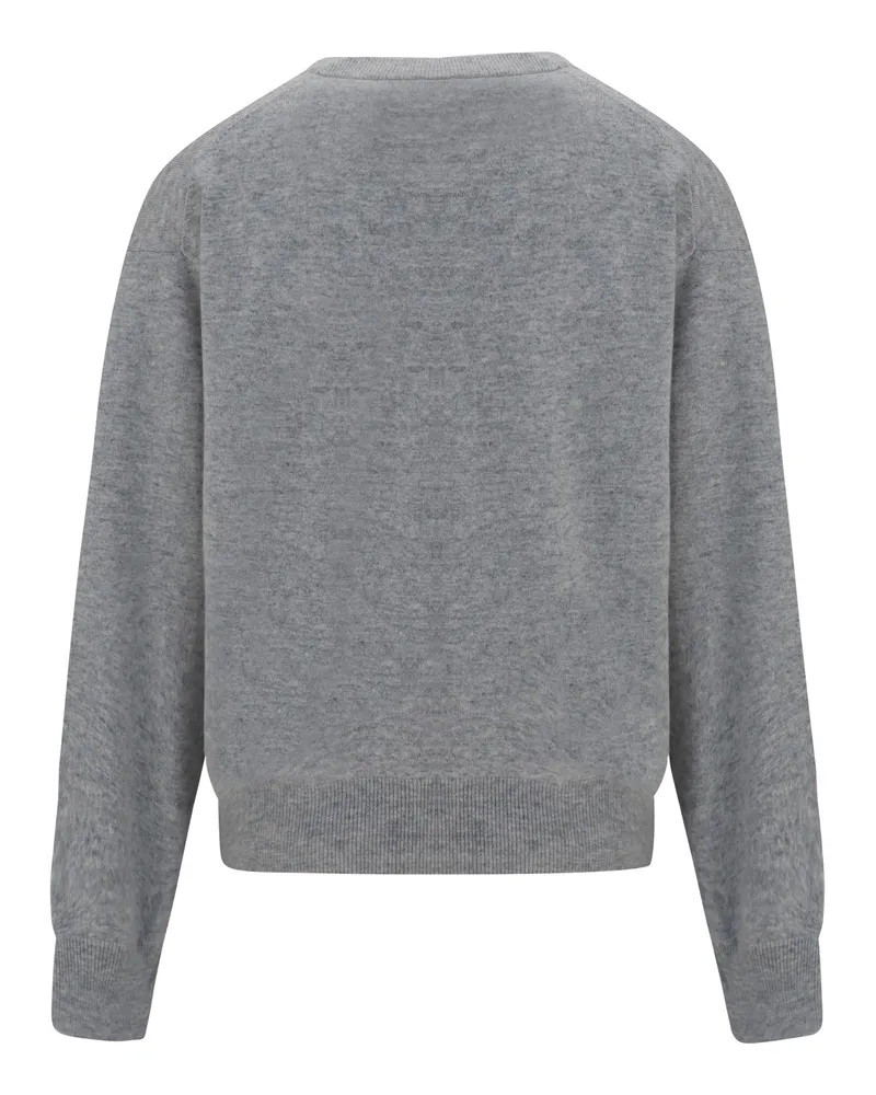 Brunello Cucinelli Women's V-Neck Cashmere Sweater Pebble (capra Hircus) T-Shirts & Jerseys Gray