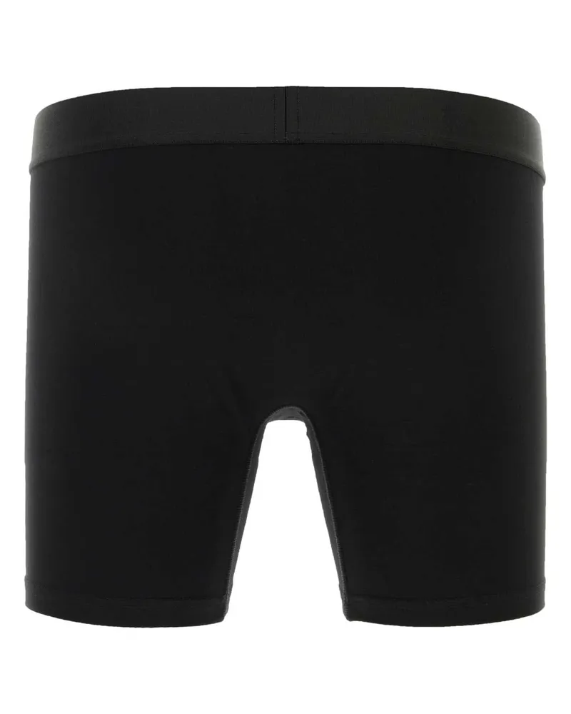 Dsquared2 Men's Black Stretch Cotton Boxer Exterior: Elastane Costumi Da Bagno Black