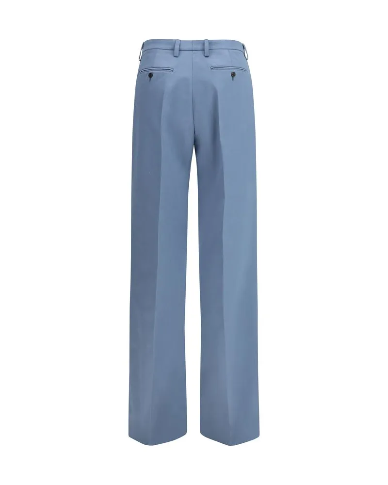 Prada Women Cotton Chino Blue Blue