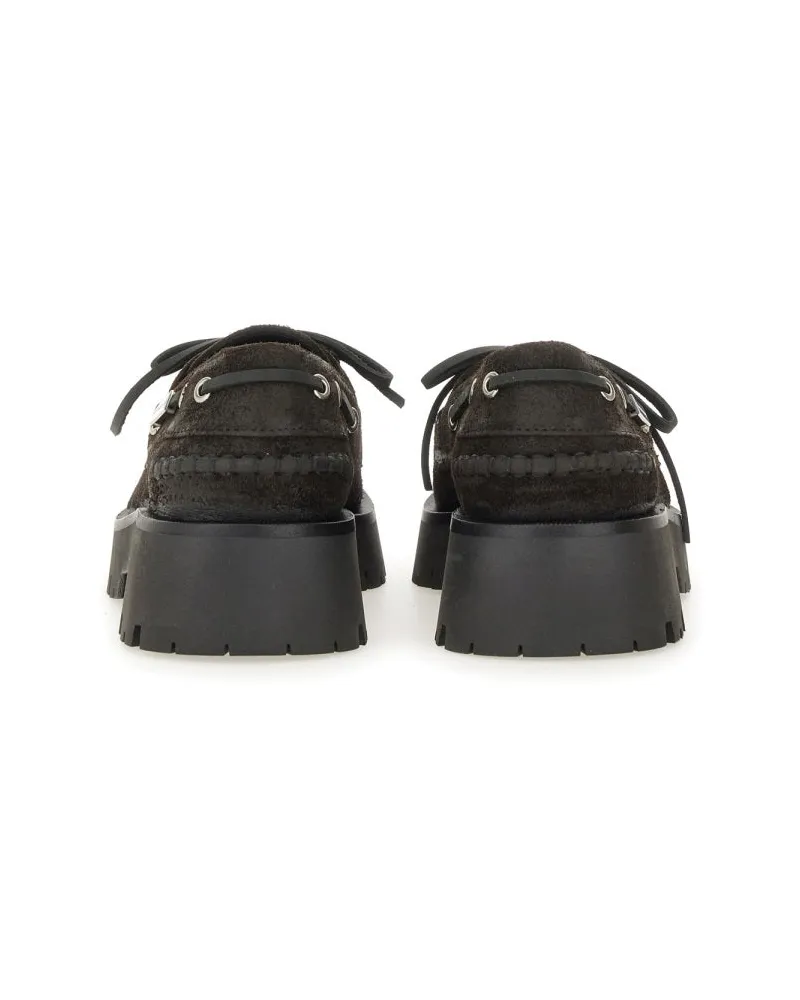 Alexander Wang Leather Moccasin Loafer — Brown Brown