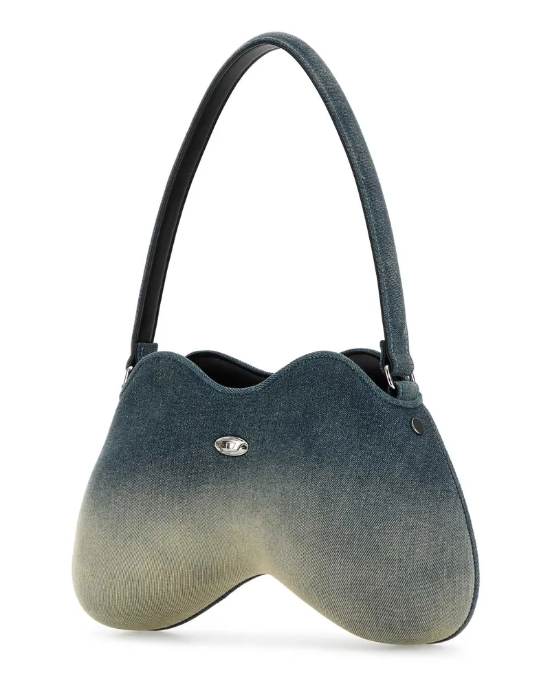 Diesel Women's Denim Double-D Shoulder Bag H9749 Borse A Mano Blue