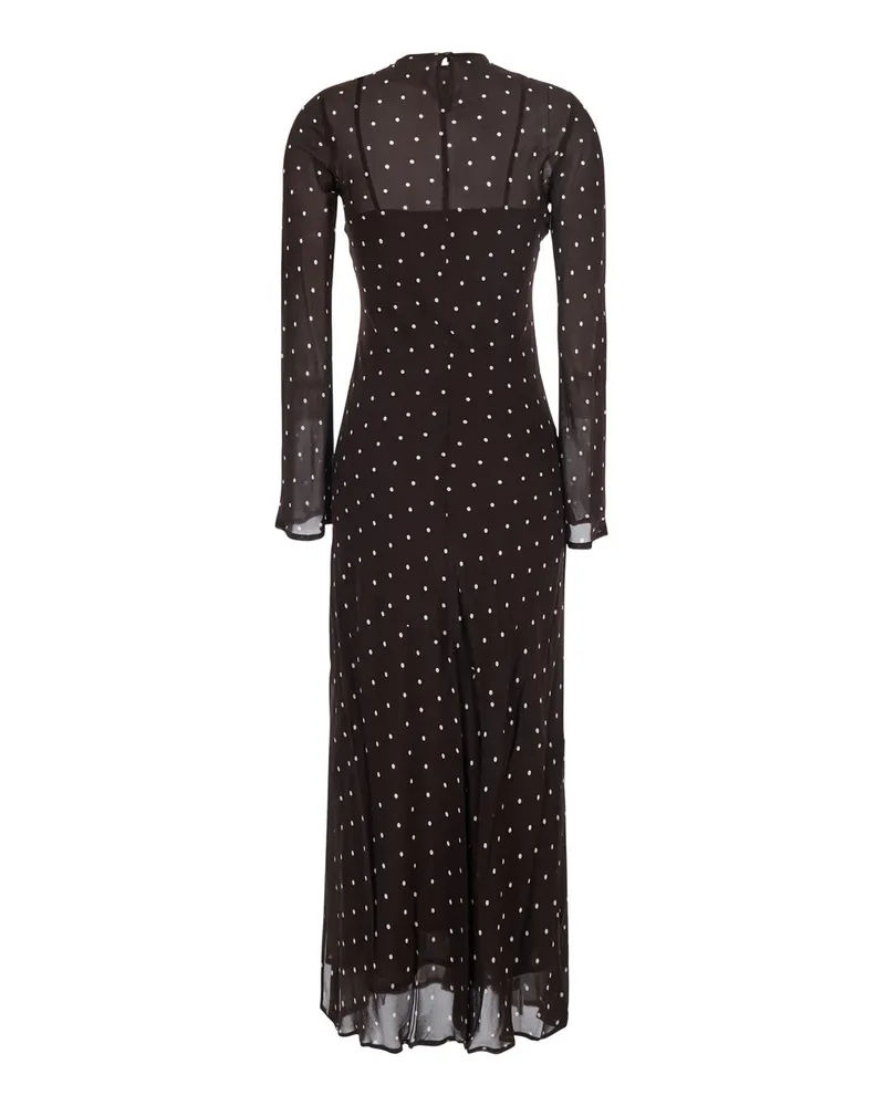 Semicouture Women's Long Dress Connie Brown Viscose Brown