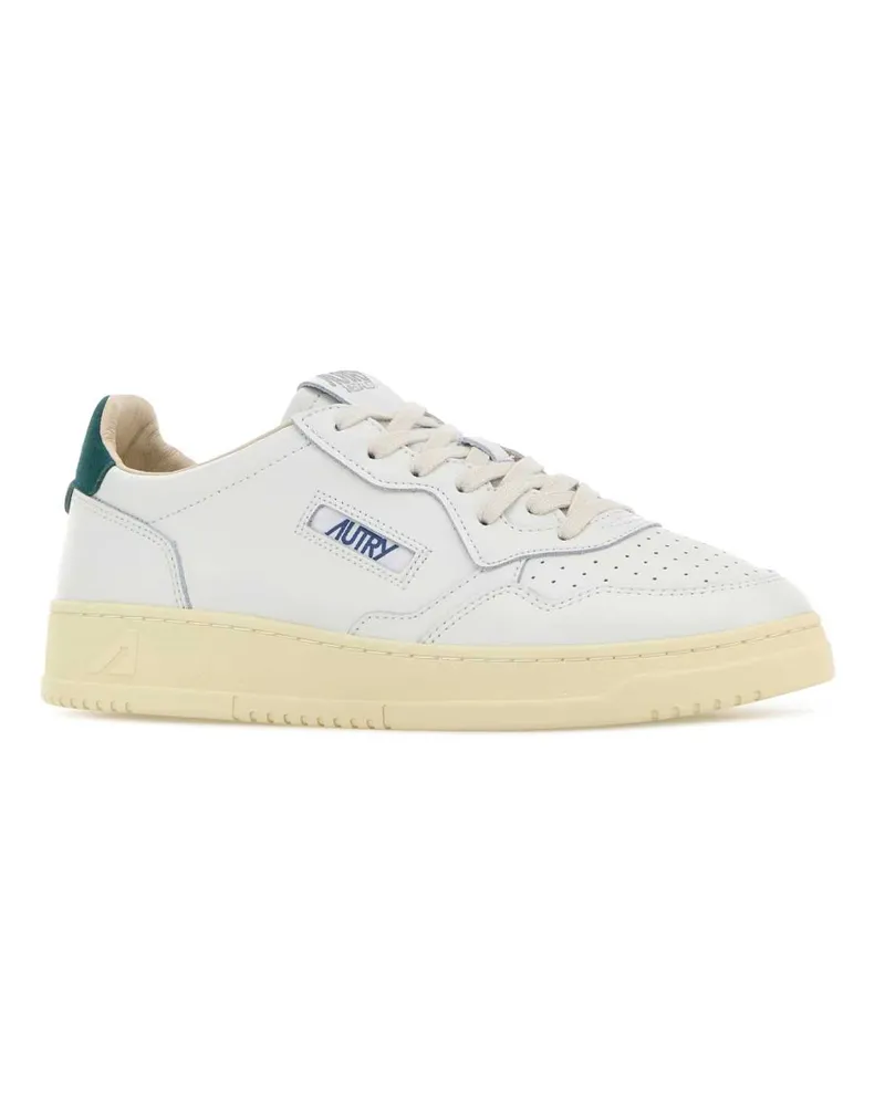 AUTRY Men's White Leather Medalist Sneakers Lealealogowhtblk White