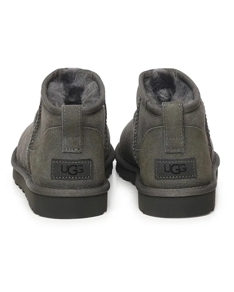 UGG Men's Classic Ultra Mini Boots Grey Shoes Gray