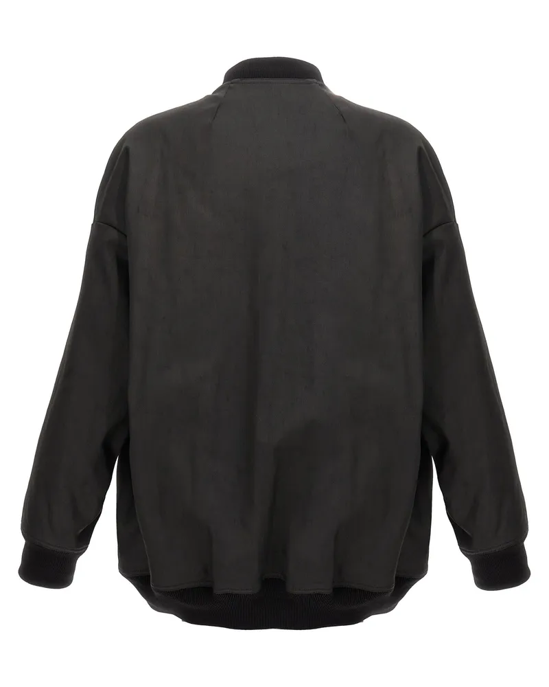 Rick Owens Men's Black Cotton Bomber Clothing Black