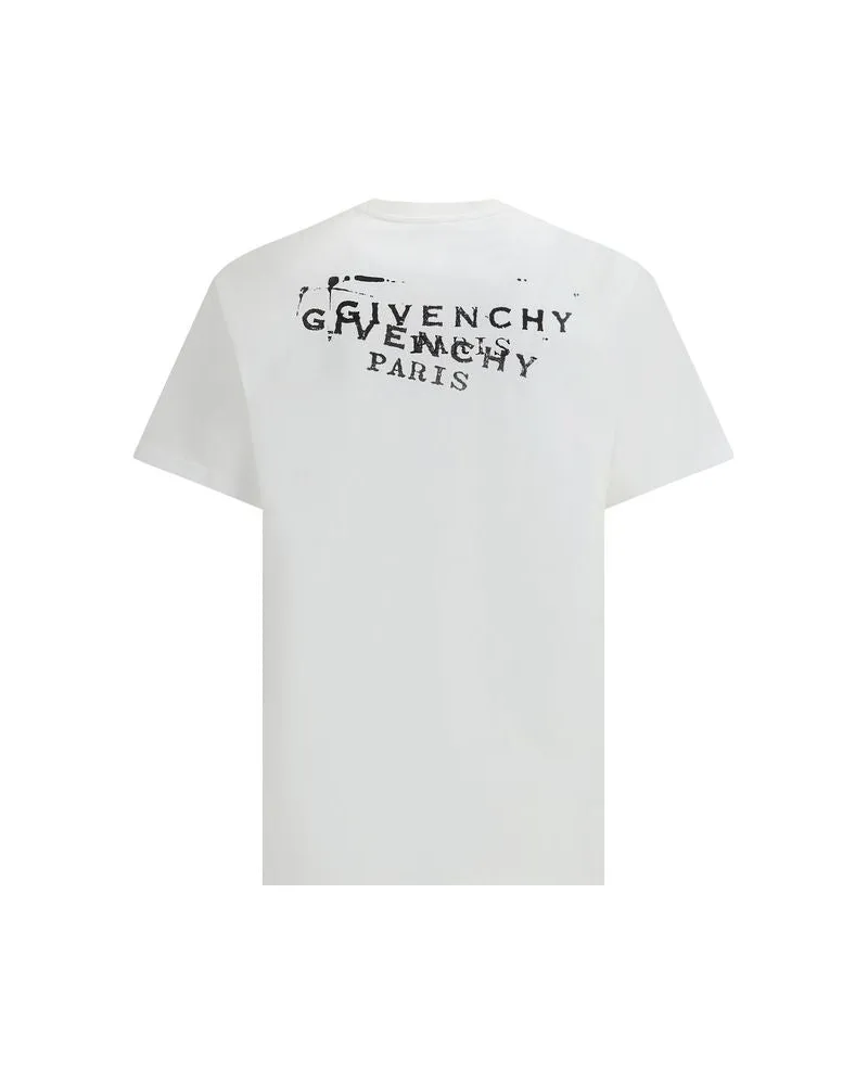 Givenchy Men's White Cotton T-Shirt White