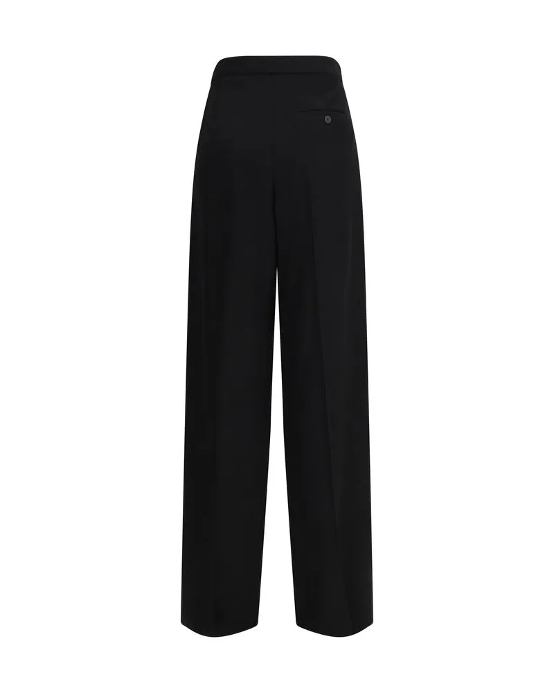 Balenciaga Women's Black Cotton Pantsuit Clothing Black